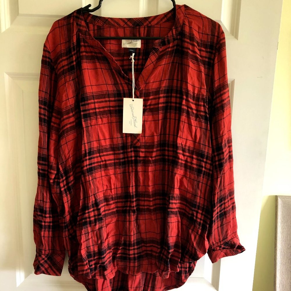 BNWT red & black plaid flannel SUPER SOFT Wn's XL